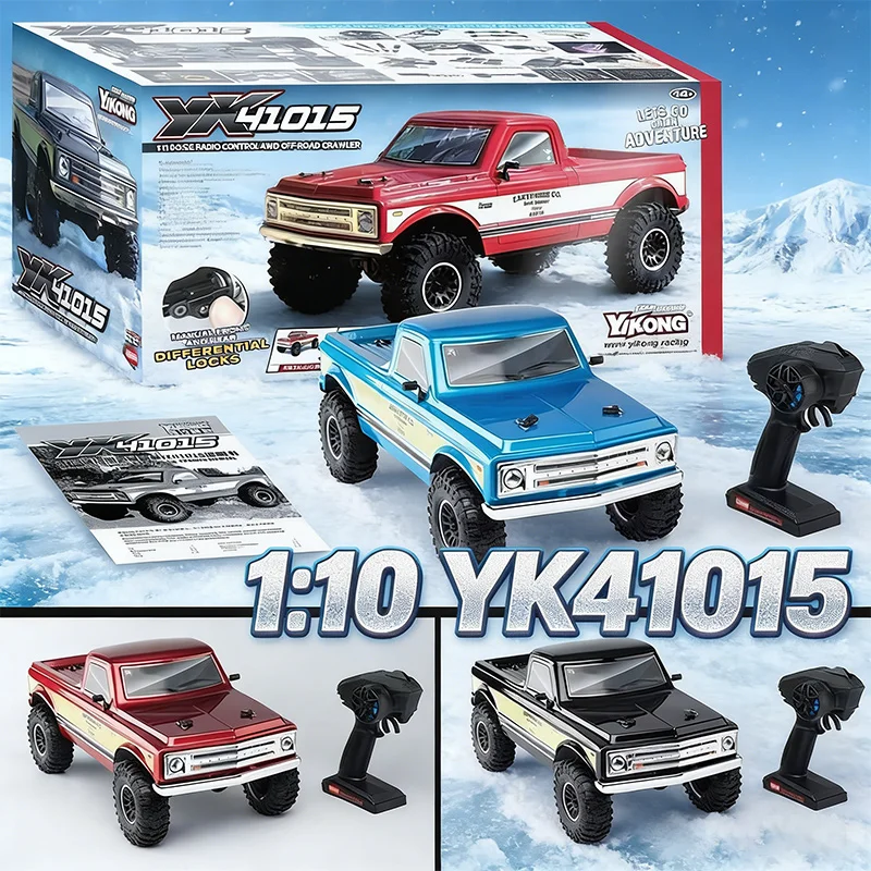 

YIKONG 2026 NEW 1:10 YK41015 RC Climbing Car 4WD Waterproof Simulation Remote Control Car Differential Lock High And Low Speed
