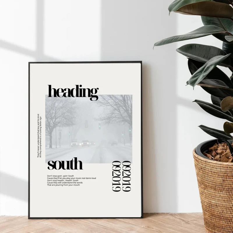 المغني زاك بريان كلمات الموسيقى الكلاسيكية يا سائق/تسعة الكرة المشارك HD مطبوعة قماش اللوحة الشمال جدار صور ديكور المنزل