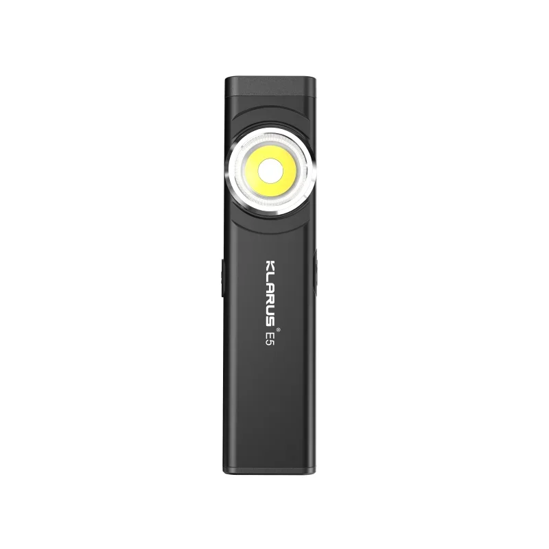 Klarus E5 COB Flashlights Magnetic Dual Light 470Lumens Torch 8 Lighting Modes USB C Recharge