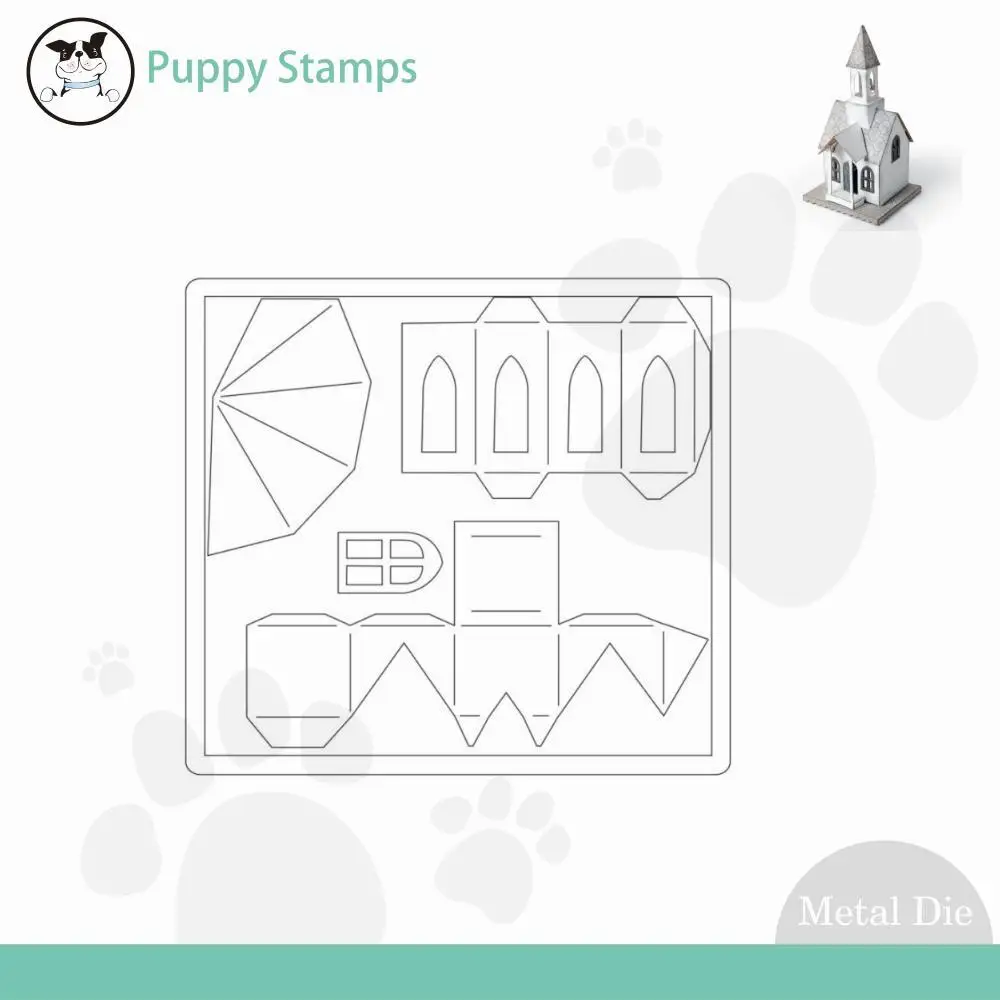 

2023 Village Bell Tower New Metal Cutting Dies DIY Scrapbooking Paper Craft Handmade Make Album Card Punch Embossing Template