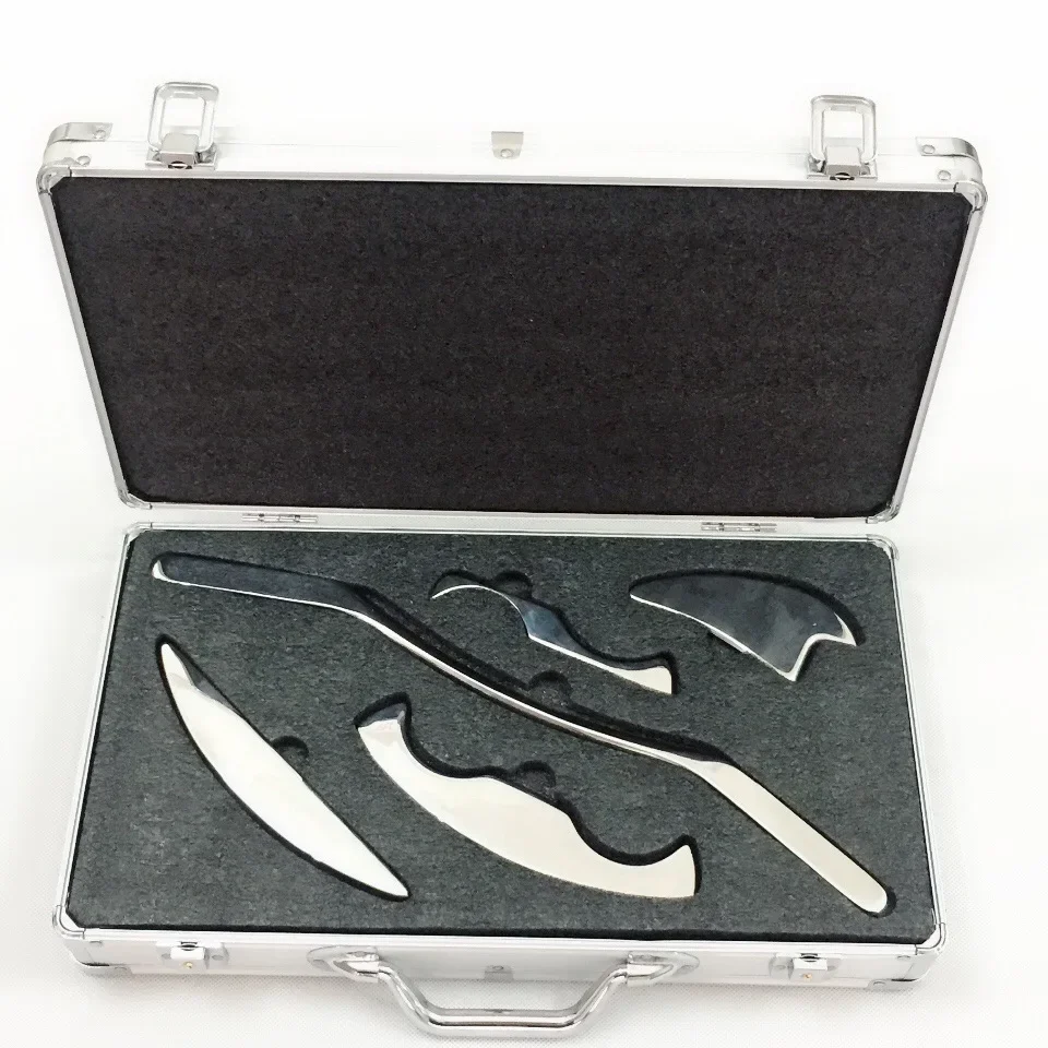 

Инструменты IASTM: скребок из нержавеющей стали, нож для миофасциальной релаксации, массажер для физиотерапии