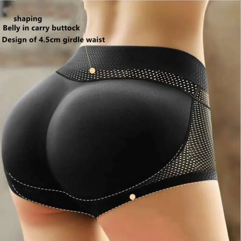 

Middle waist Abundant buttocks pad pants Collect waist lift buttocks sponge Enhance hip pad cross-dresser false butt underwear