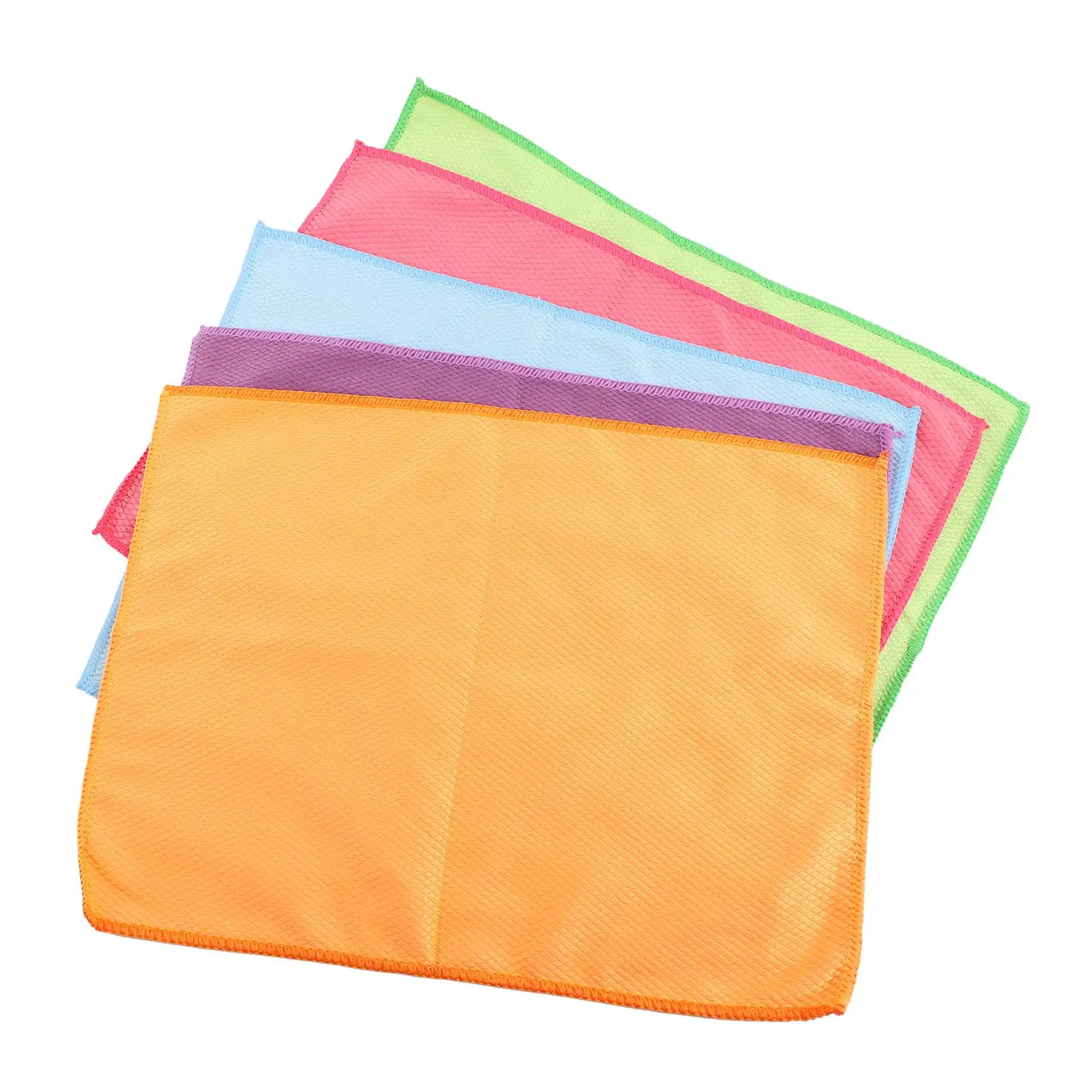 5 stracci per squame di pesce super assorbenti in microfibra riutilizzabili 30X40 cm