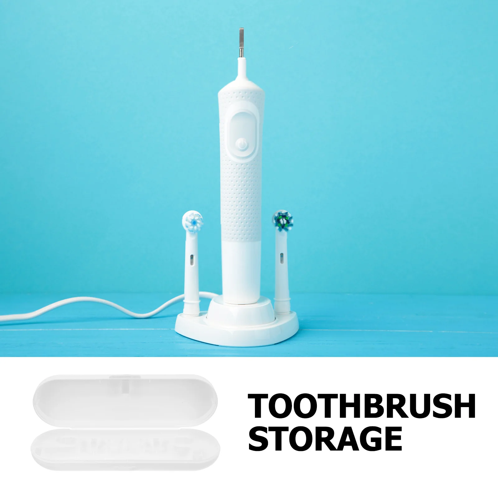حقيبة سفر لفرشاة الأسنان الكهربائية، صندوق تخزين حامل فرشاة الأسنان المدمج المحمول لرحلات العمل والعطلات والسفر