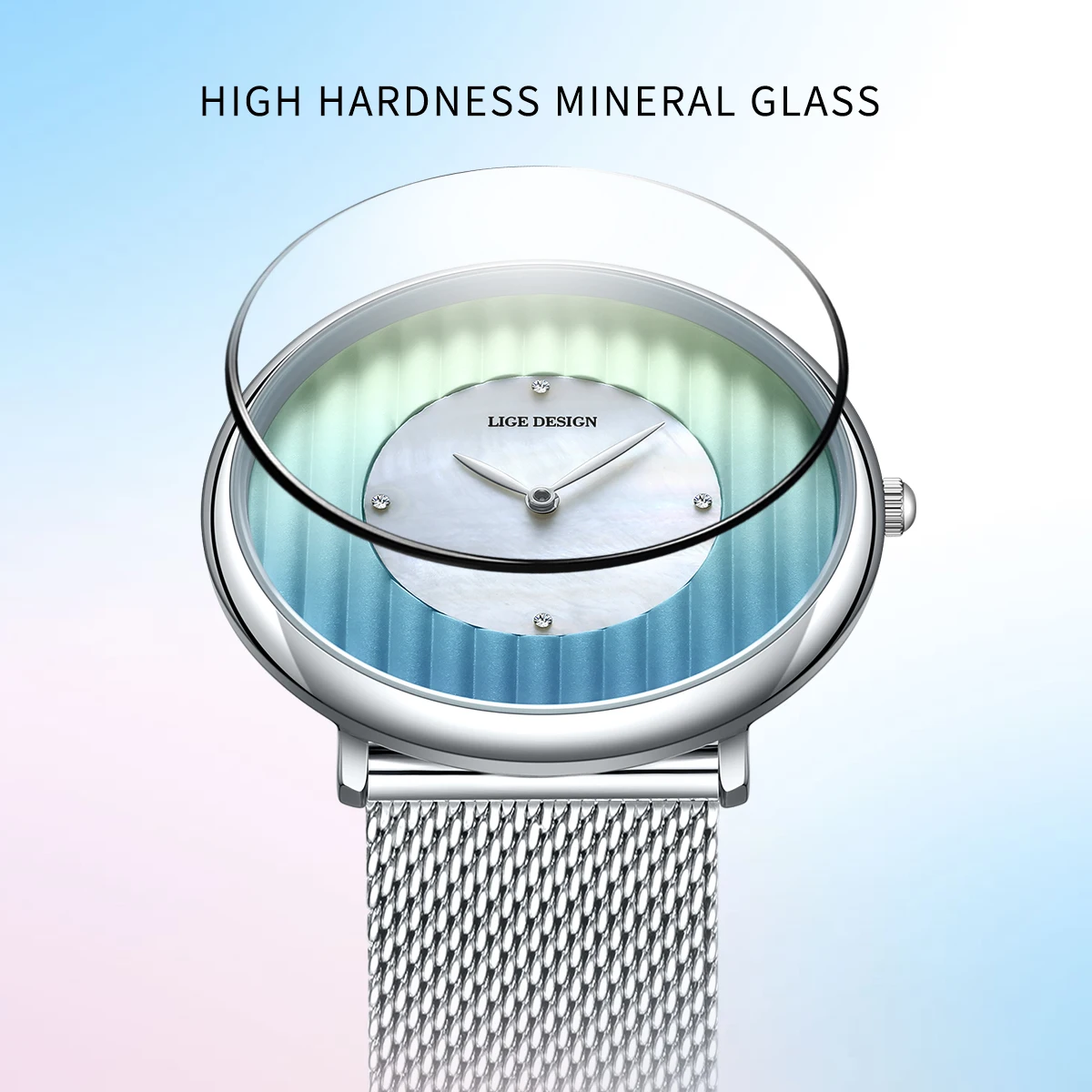 

LIGE Women's Watches 2025 Luxury Ladies Watch Fashion Minimalist Waterproof Slim Band Watches for Women Gift Classic Reloj Mujer