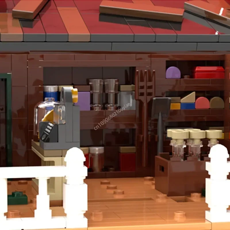 1176 pièces Moc modulaire magasin général occidental Architecture modèle blocs de construction assemblage briques éducatives jouet présent