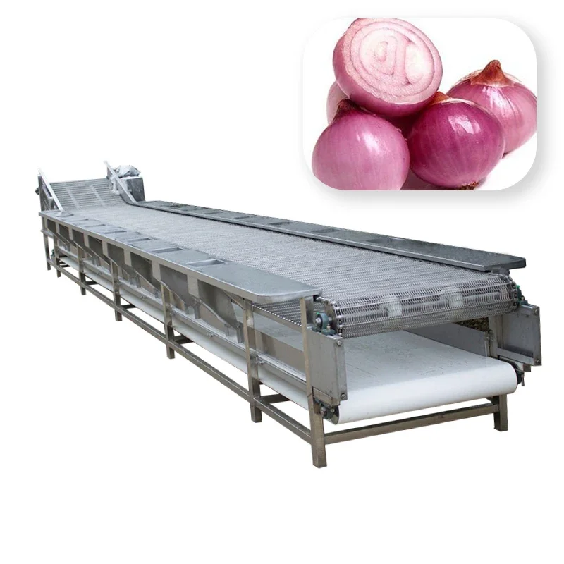 Li Gong onion processing machine Green onion peeling sorting machine multi-position cutting top and root sorting machine