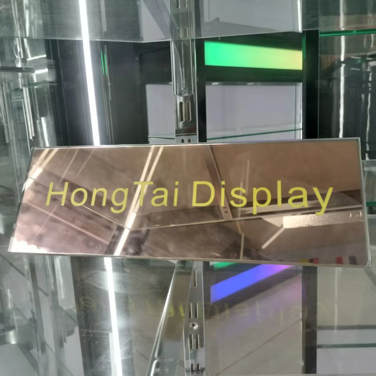 Custom.Hexagonal Showcase Counter With Multi Color Light and Strips Light Shop Fitting Smoke Shop Display for  Showcase Cabinet