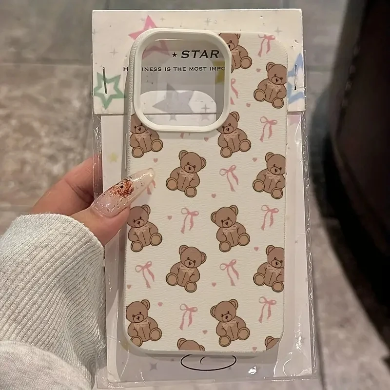Lichee Silicone Pattern Phone Case for iPhone 11-17 Pro Max, XS, X, XR, 16e, 17 Air product photo