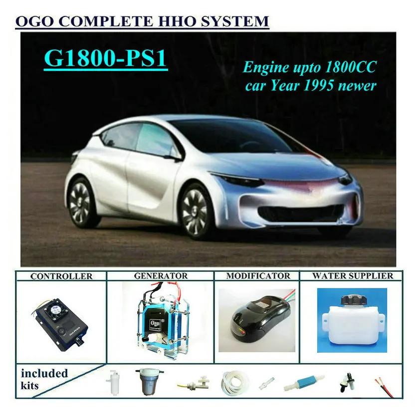 OGO Complete HHO system G1800-PS1 Smart PWM dynamic EFIE chip upto 1800CC