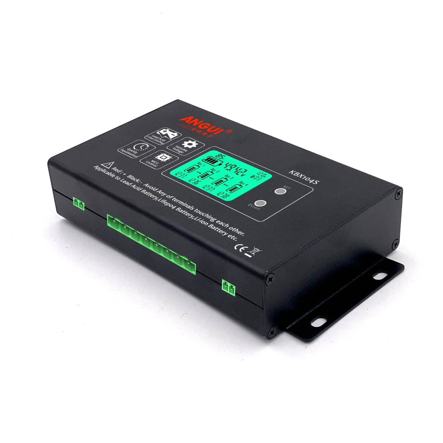 ANGUI Battery Equalizer KBX104S LCD 4S 12V 24V 36V 48V Connect Voltage Active Balancer Lead acid Batteries Monitor