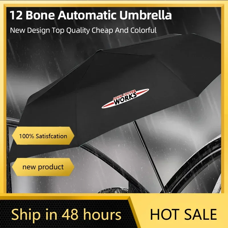 

-Car Fully Automatic Folding Umbrella Sunshade Accessories For MINI WORKS Cooper R56 F50 F55 F56 R50 R53 R55 R57 R58 R59 R60 JCW