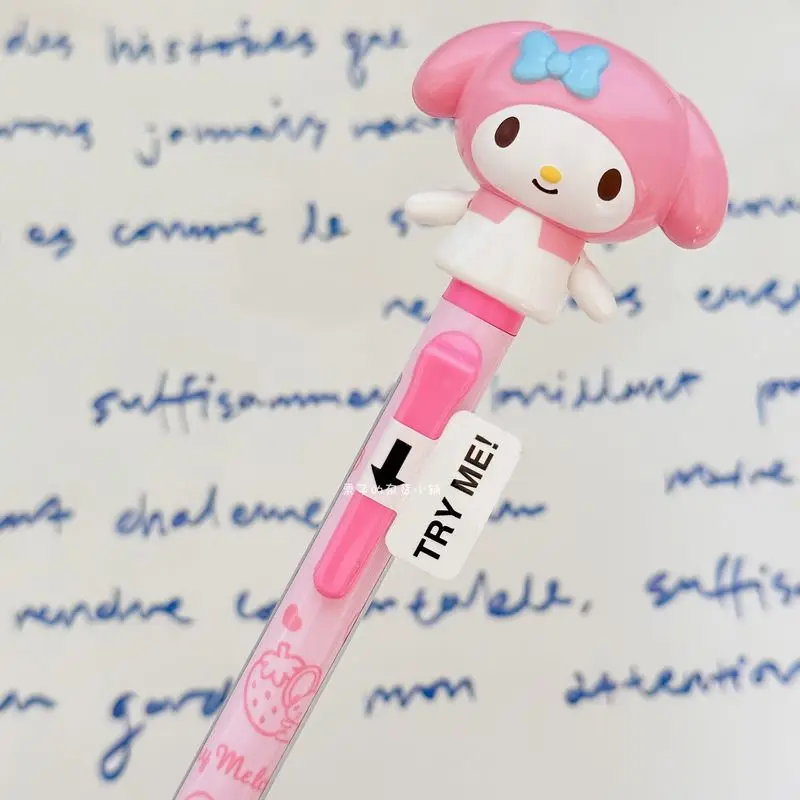 Japan Kuromi Cinnamon Dog Kitty Waves Her Hands Cute Three Dimensional Doll Big Head Doll Movable 0.7mm Ballpoint Pen