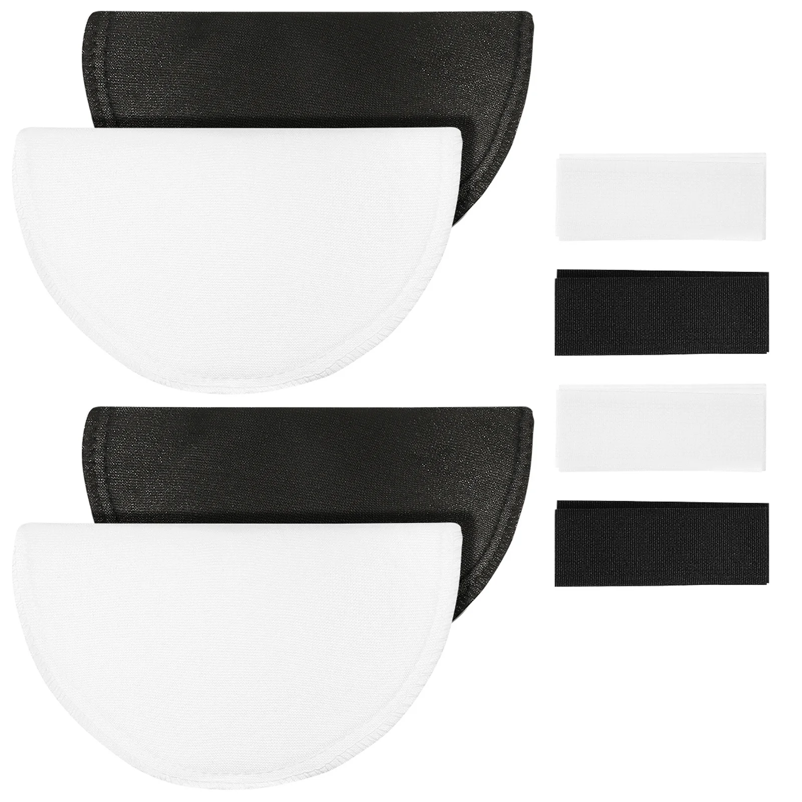 

2Pairs Shoulder Pads Thick Sponge Mat Dress Skirt Suit Coat Shoulder Enhancer Push Up Pads Stretch Cushioned Reusable Soft