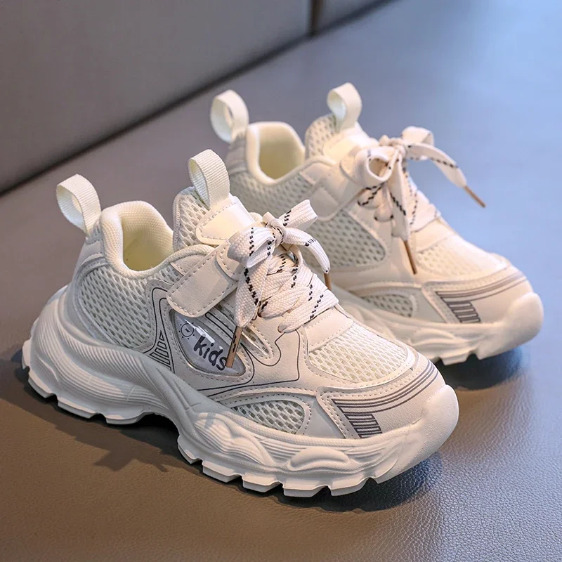 

2025 Children's Basketball Shoes Unisex Causal Kids Mesh Sneakers for Boy Breathable Non-slip Girls School Sneakers Versatile