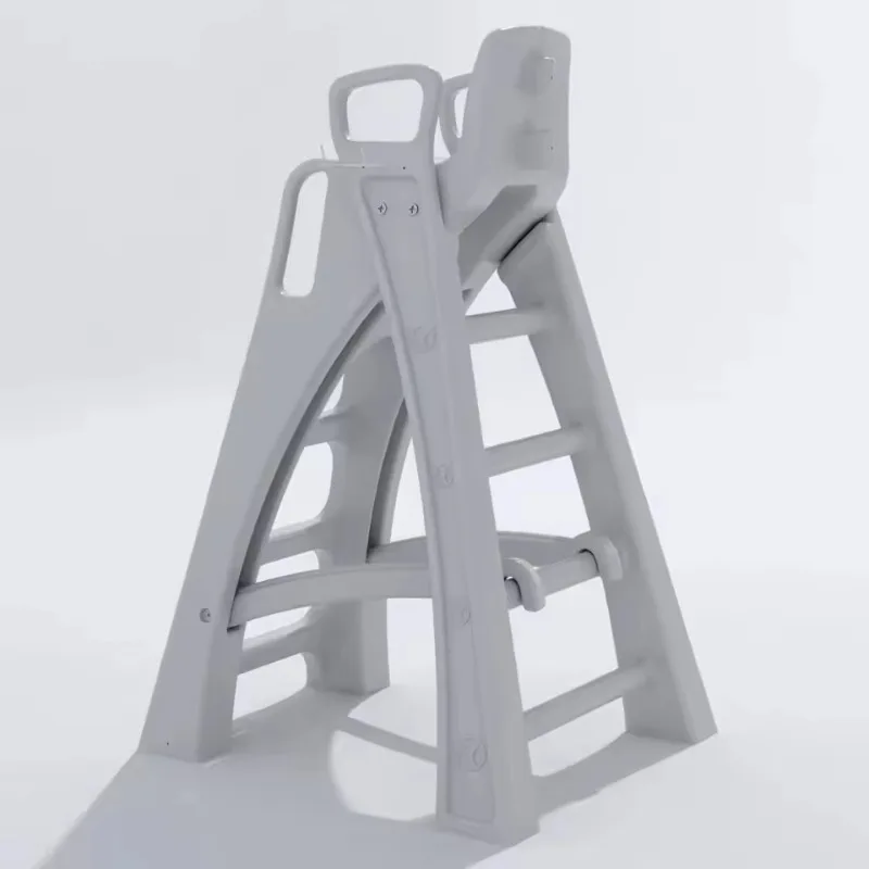 Swimming pool, plastic lifetime chair leather material, white, stable and durable, sun protection, heat protection