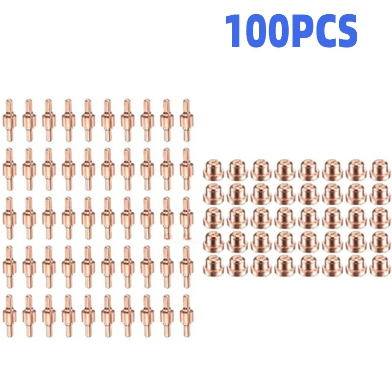 

Сопло и электрод для плазменной резки LG40 LGK40, Wenzhou 40A/PT31, комплектующие для плазменной резки, 100 шт.