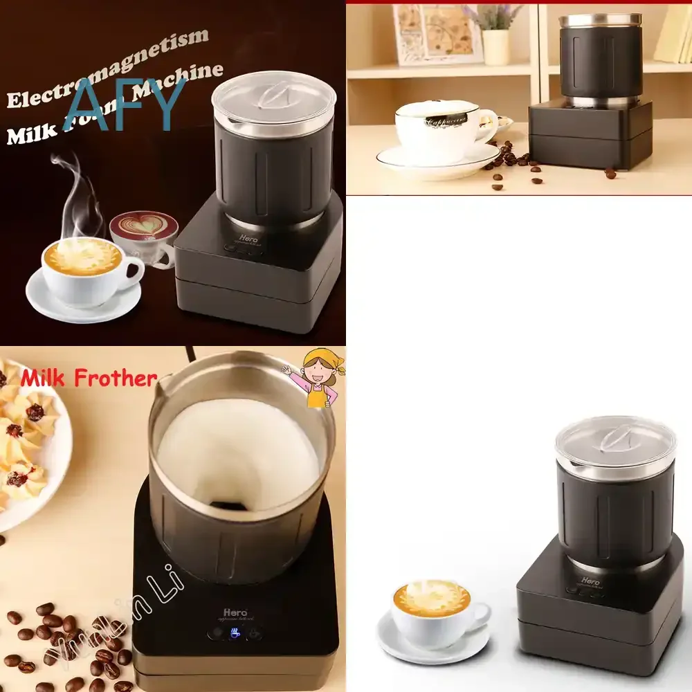 Electric Milk Frother for Coffee Automatic Milk Foaming Machine for Household Use Small Milk Mixer for Latte Cappuccino Foam