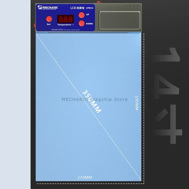 Imagem -02 - Mecânico Removedor de Tela Lcd Máquina Separadora Plataforma de Aquecimento Aquecimento Rápido Almofada de Silicone Desmontagem Lcd Tesouro Cpb14