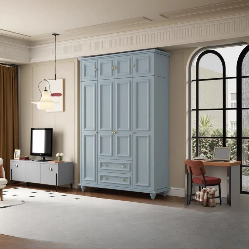 

American Simple Wardrobe Bedroom Drawer Cabinet 2025 Clothes Storage Wardrobes Organizer Open Armario De Ropa Furniture Home