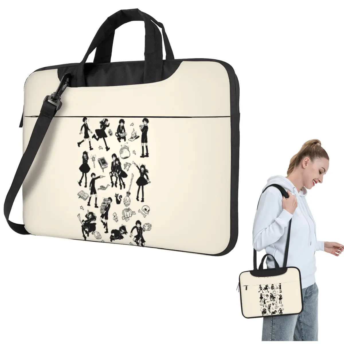 

Magic Crossbody Laptop Bag Case Computer Bag Resistant Protective Notebook Pouch for Macbook Pro