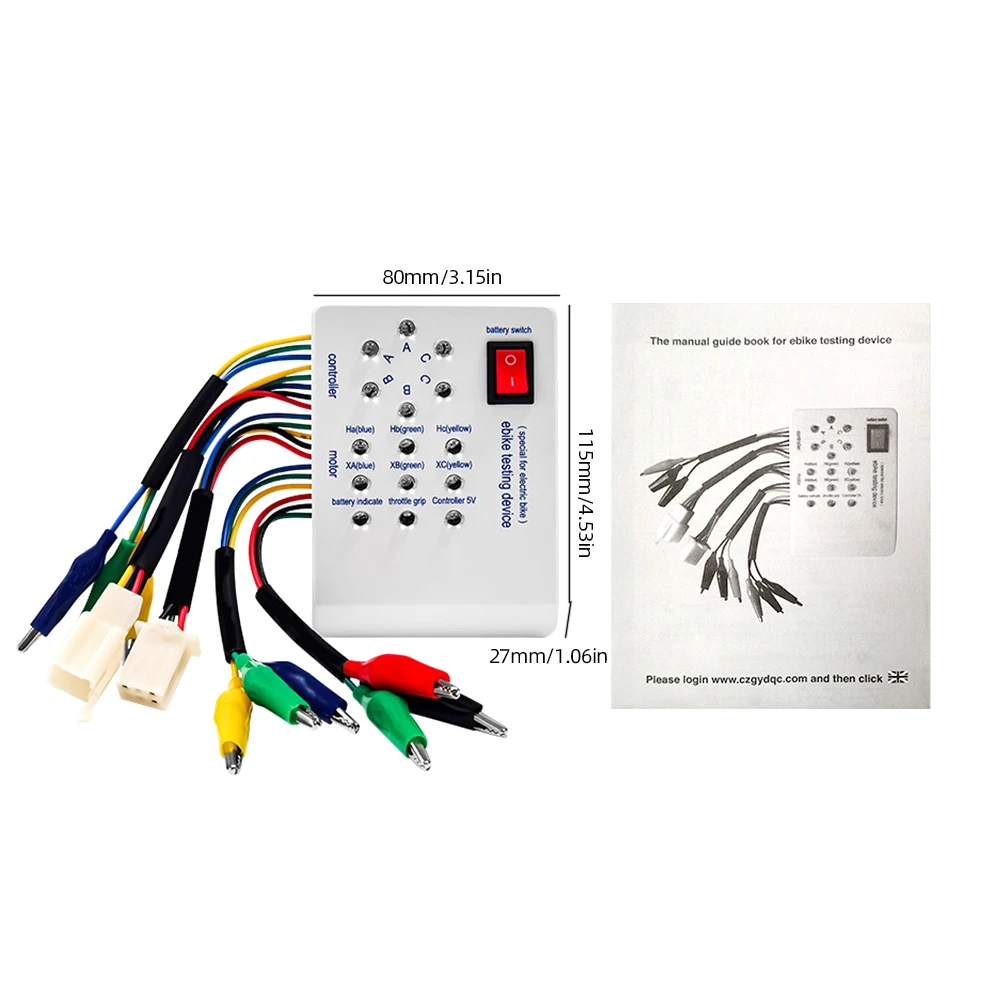 Elektromobilne urządzenie naprawcze detektor konserwacji skutera bezszczotkowy sterownik hali silnika 24V/36V/48V/60V/72V Tester E-bike