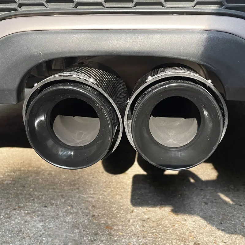 For BMW Mini R56 F57 58 59 COOPERS Non-destructive Exhaust Tip Tail throat Pipe Cover Decorative Accessories carbon fiber tip