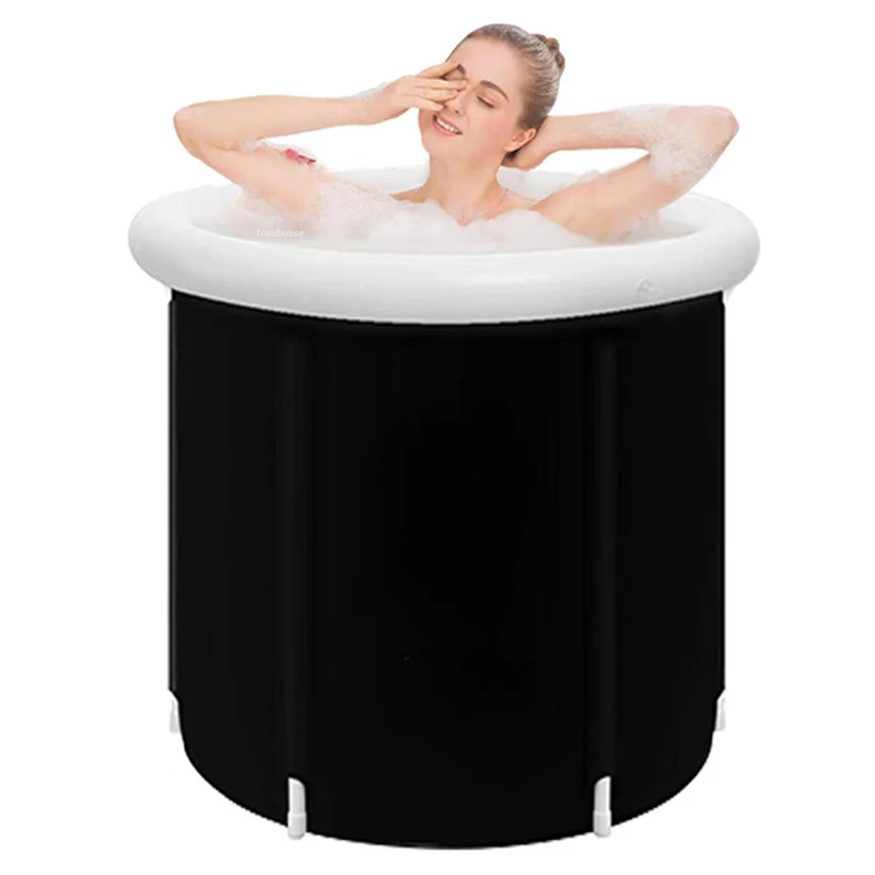 

Creative Folding Portable Bathtubs Modern Household Adult Ice Bath Inflatable Bathtub Baby Body Bath Hot Tub Large Bath Barrel