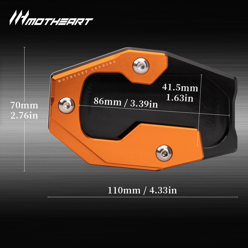 Motorcycle Side Stand Extension Pad For Pan America 1250 (RA1250) 2021-2024 Pan America 1250S (RA1250S) 2021-2024 Accessories