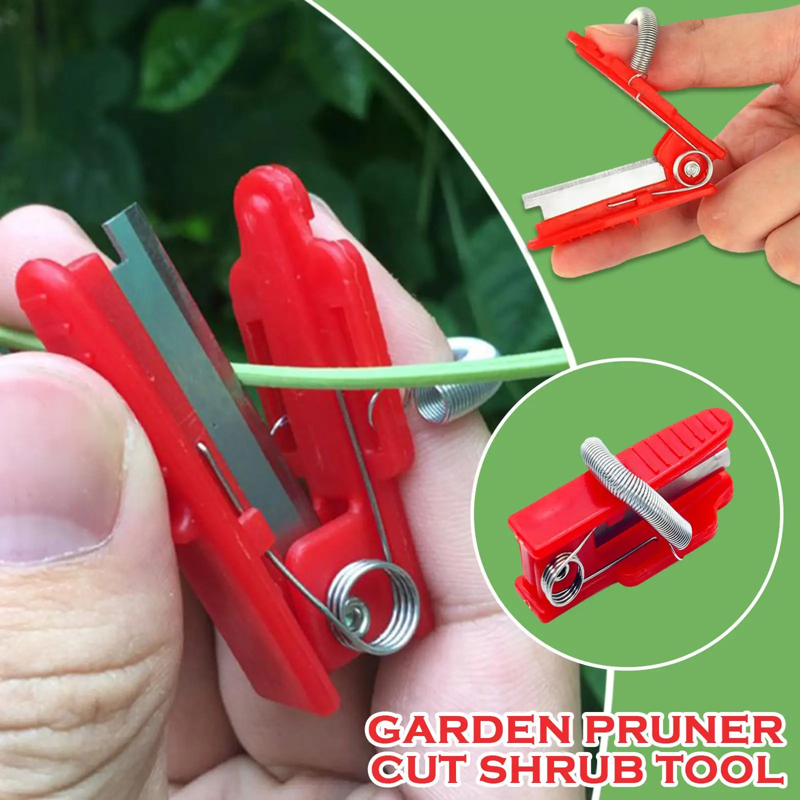 Mini podadora de jardín multifuncional, cuchillo de pulgar, herramientas de flores, podadora de dedos de jardín de seguridad, Protector