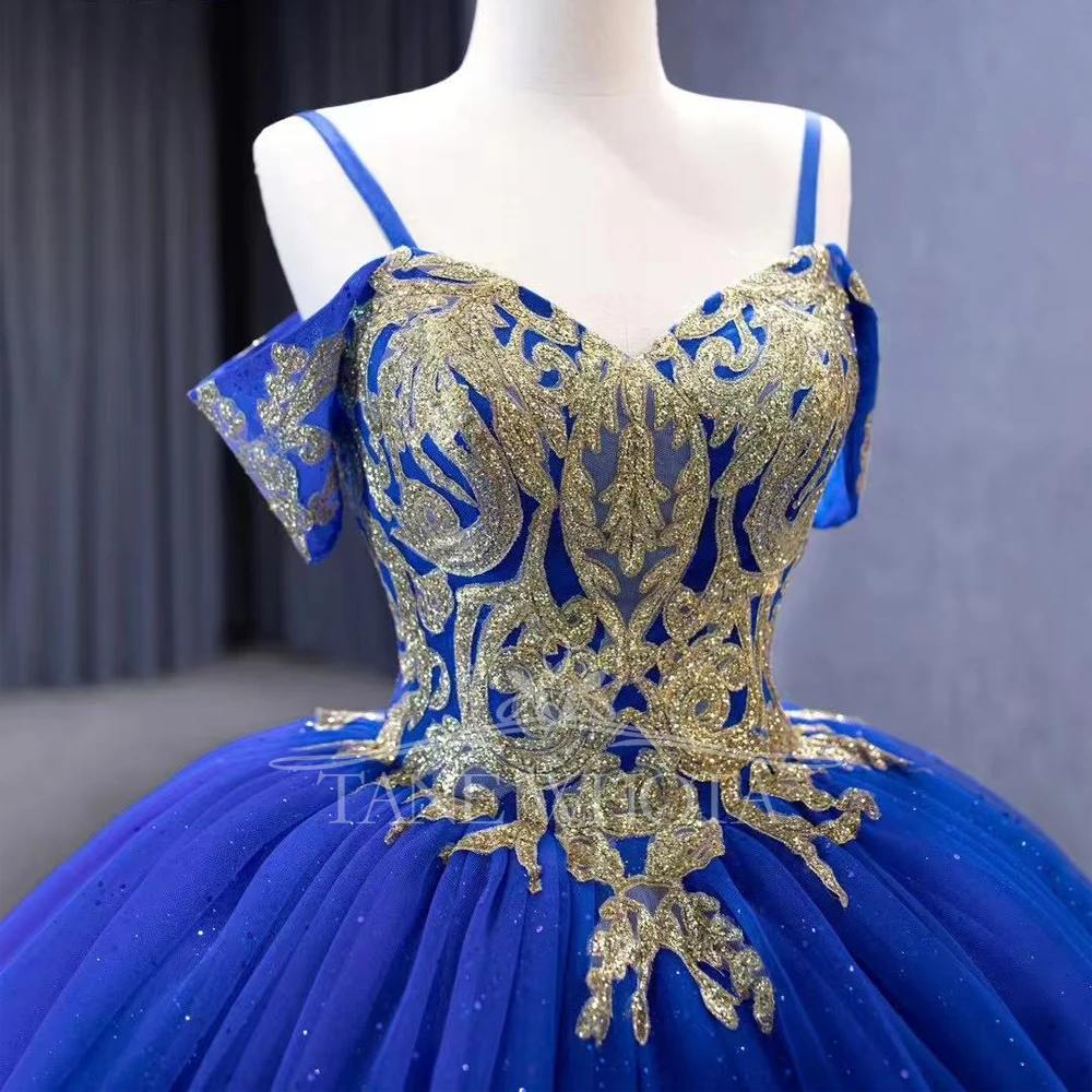 

Платье для выпускного бала на 15 лет, с тонкими бретелями, вырезом в форме сердца, шнуровкой на спине, с пайетками, на заказ, синее, длинное