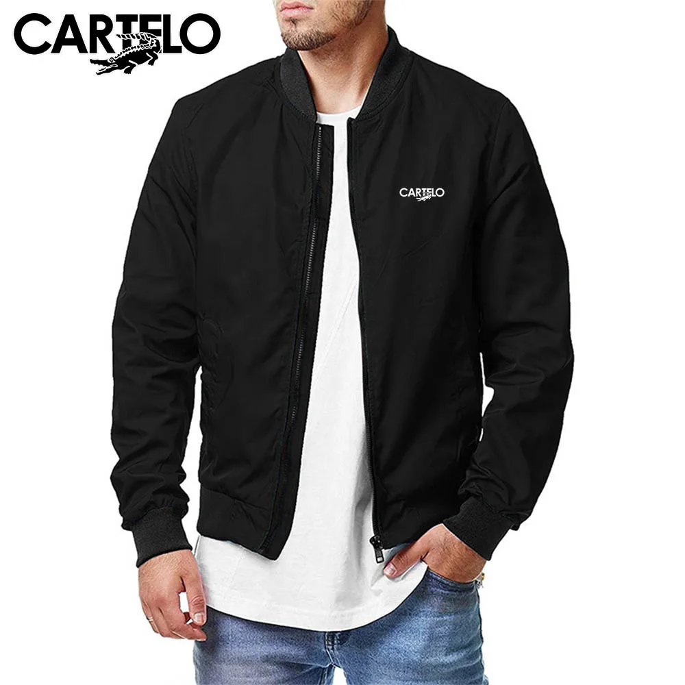 

The new men's fashion brand CARTELO zipper flight jacket, windbreaker, overcoat and fashionable casual coat