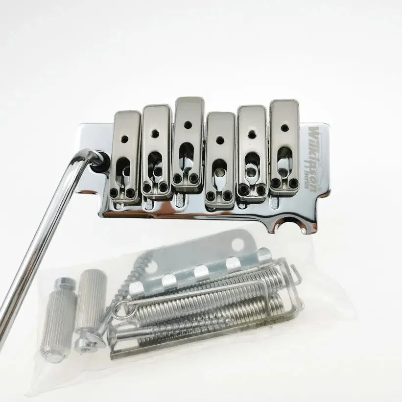 New Wilkinson 2 post point Double swing Electric guitar tremolo bridge Tremolo System Chrome silver WOV10