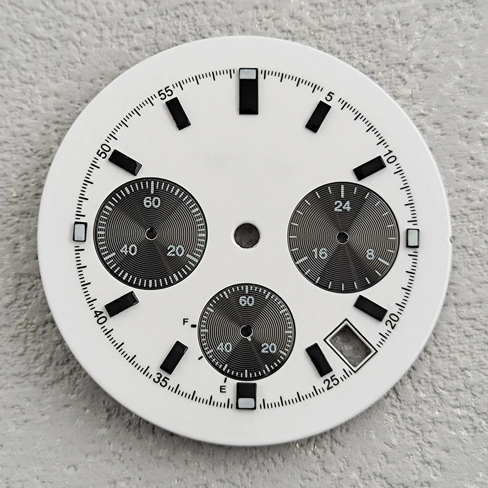 قرص VK63 قرص ساعة 32.6 ملم قرص أخضر مضيء مناسب لملحقات ساعة الحركة VK63 أدوات إصلاح الساعة