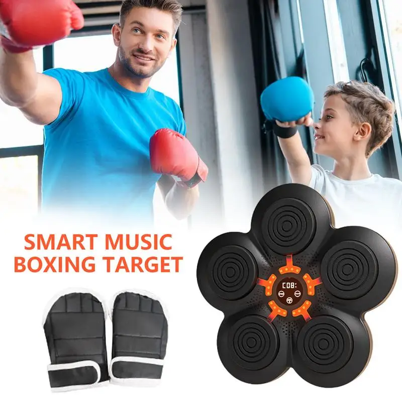 Wall Mount Music Boxer Lighting Boxing Machine Free Adjustment Workout Equipment for Solid Wood Marble and Tile Walls