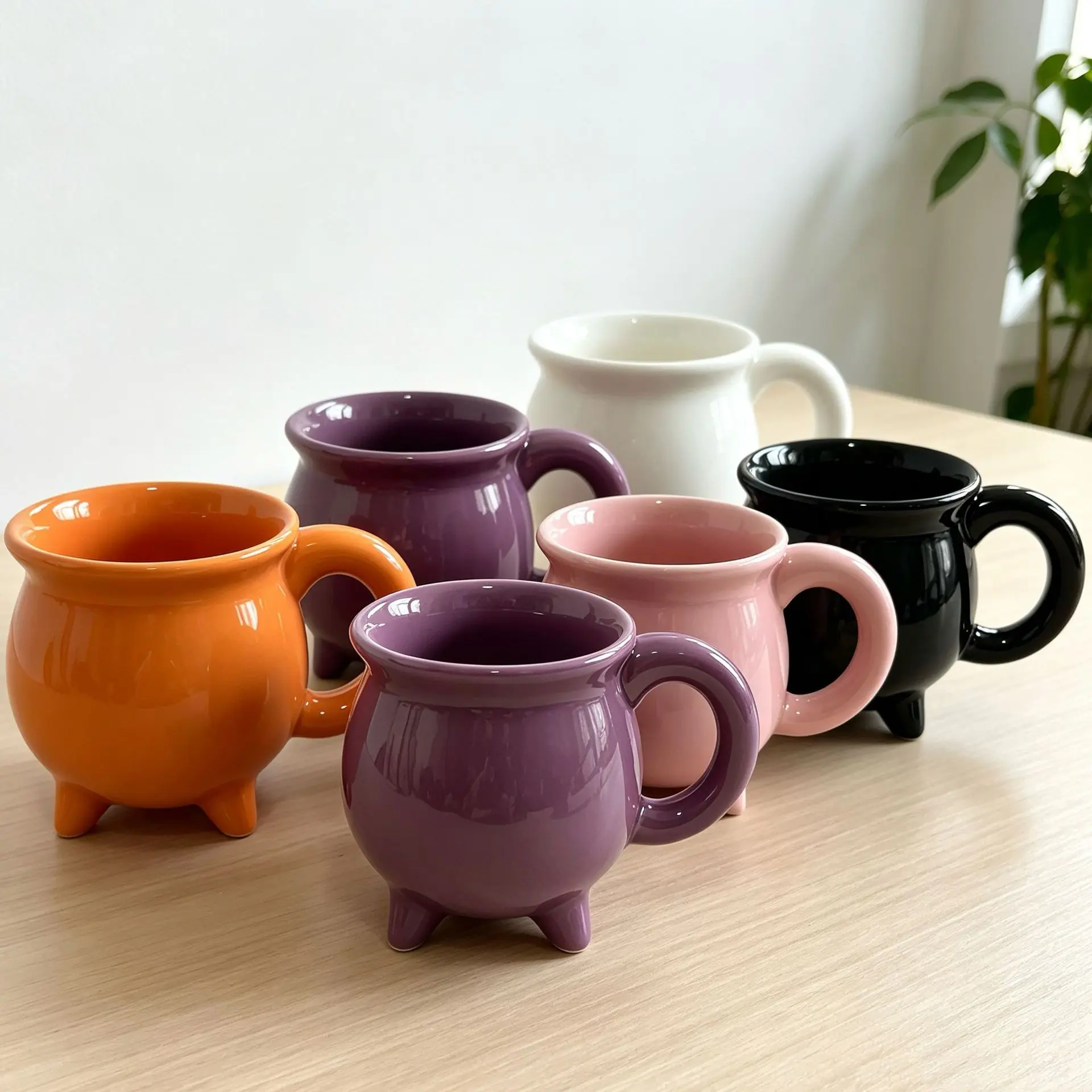 Home & Garden Kitchen,Dining & Bar Drinkware Hot Selling Creative Magic Crucible Cup Ceramic Mug Witch Mug Halloween Coffee Cup