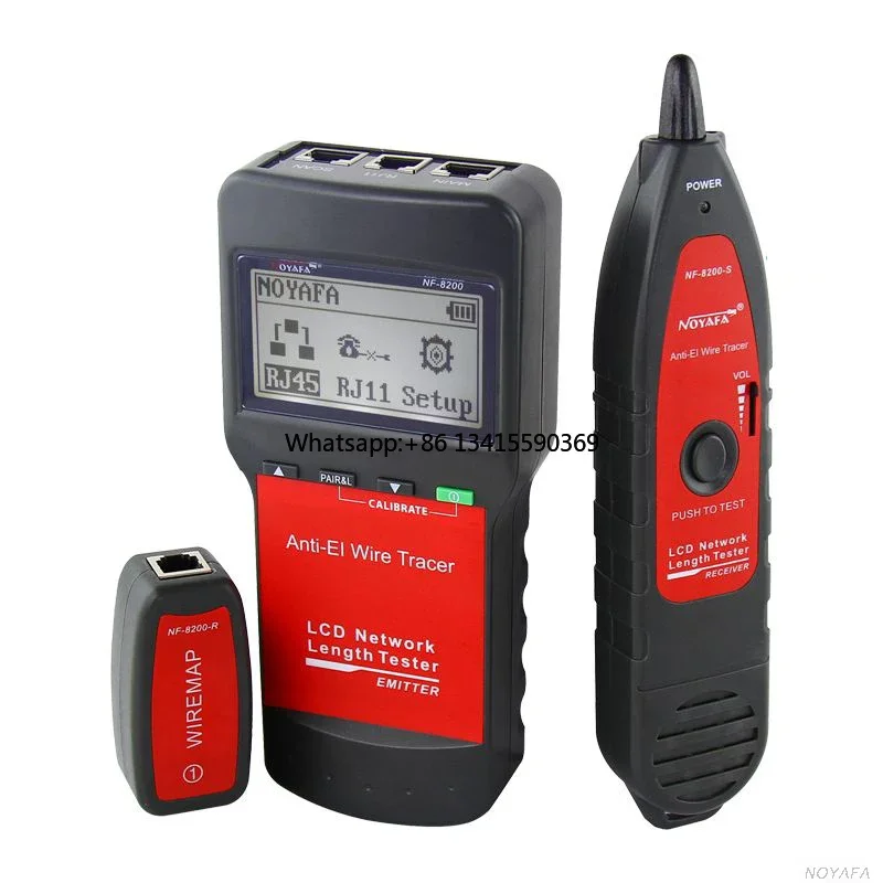 

NF-8200 Сетевой тестер локальной сети Функция измерения длины Отслеживание проводов с защитой от помех