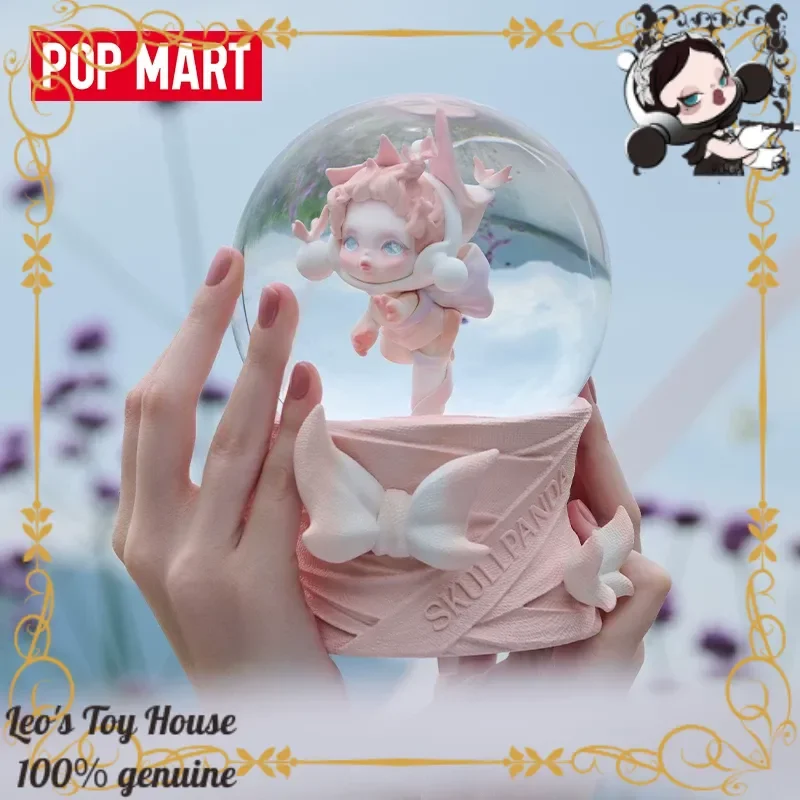 

Official POPMART DIMOO Lovely Tunes & SKULLPANDA Choice of Doors Crystal Ball Kawaii Decorative Figurine Home Ornament Birthday