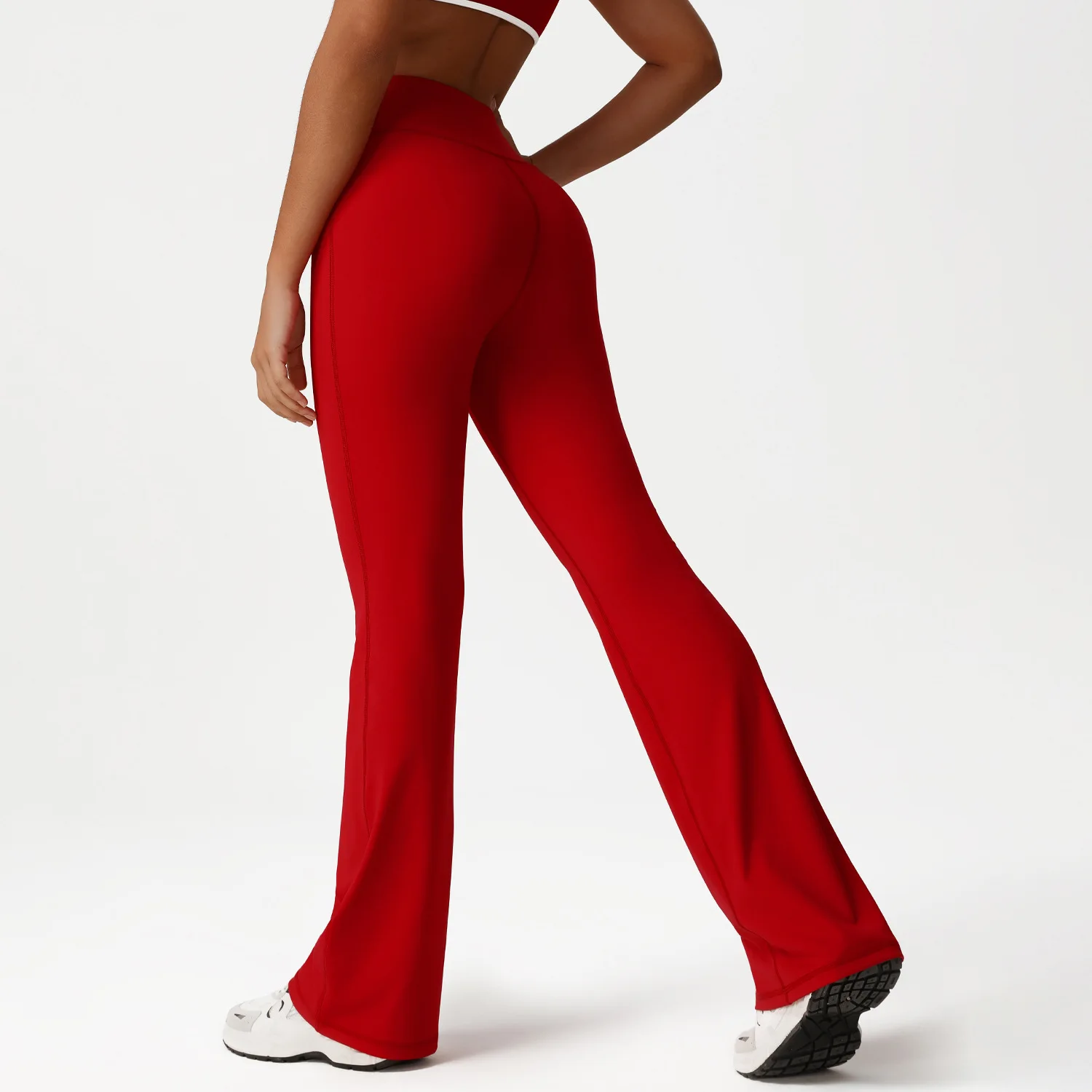 

Yoga Leggings Women Wide Leg Pants Fitness Leggings Running Pant Sports Leggings High Waist Workout Tight Gym Bell-bottoms