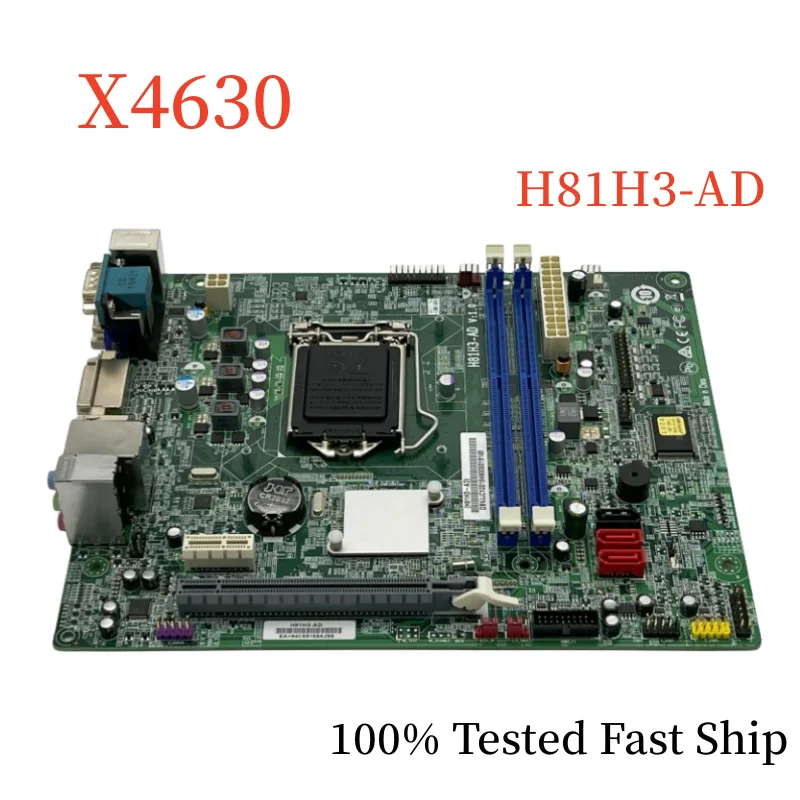 

H81H3-AD For Acer X4630 Motherboard DBVJJC1001 LGA1150 DDR3 Mainboard 100% Tested Fast Ship