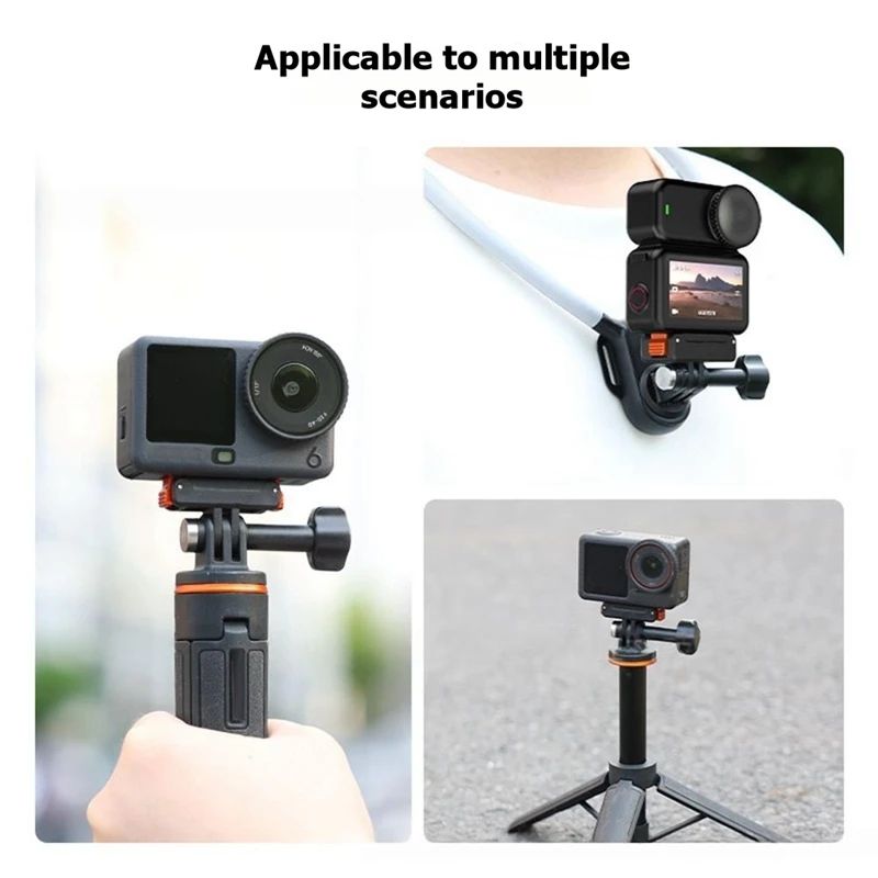 Super Sale Magnetic Quick Release Adapter Base for DJI Action Nano 360 Series Foldable Two-Claw Mount with for GoPro Interface