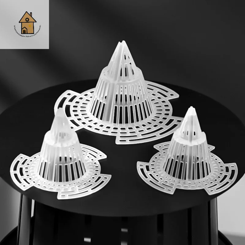 

20Pcs Flower Pot Bottom Mesh Gasket Fixed Wing Design Strong Toughness Improving Drainage Flower Mesh Gasket Garden Supplies