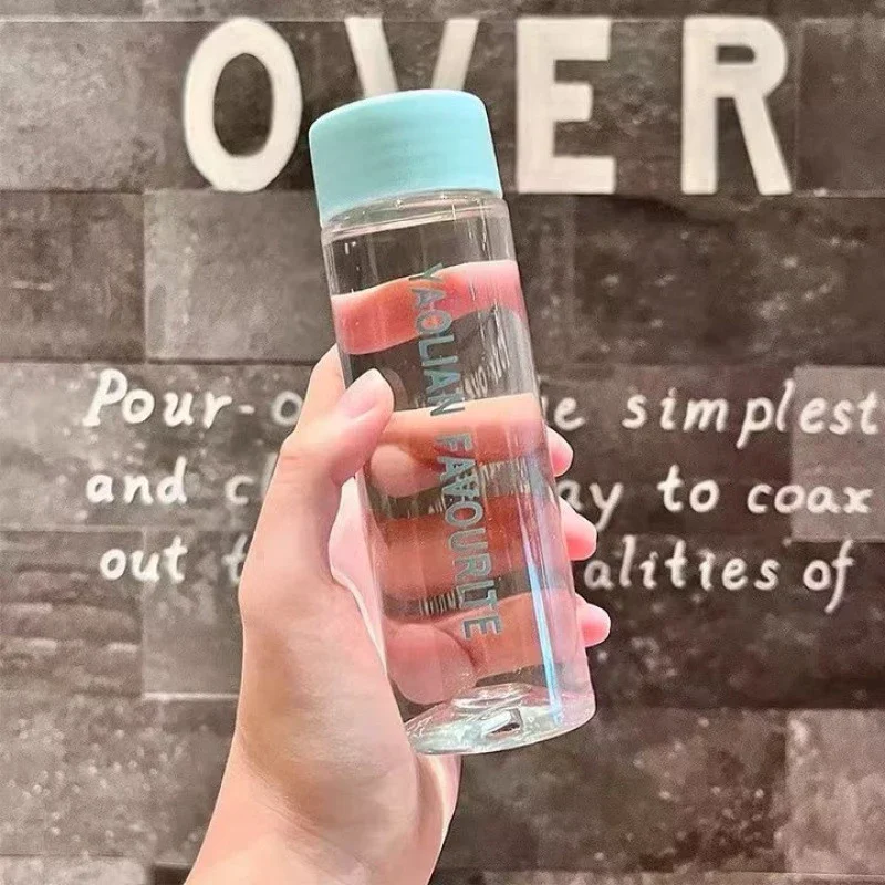 200ML Cartoon Pattern Portable Water Bottle Anti-drop Plastic Drinking Cup For Outdoor