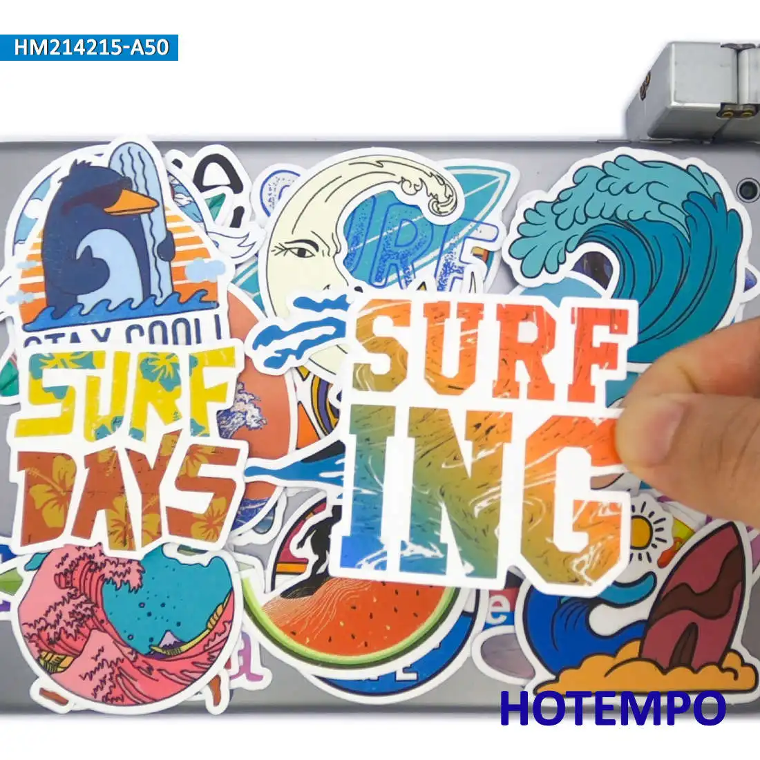 20/30/50Pieces Summer Beach Surfing Life Funny Art Graffiti Travel Stickers for Phone Luggage Motorcycle Car Bike Laptop Sticker