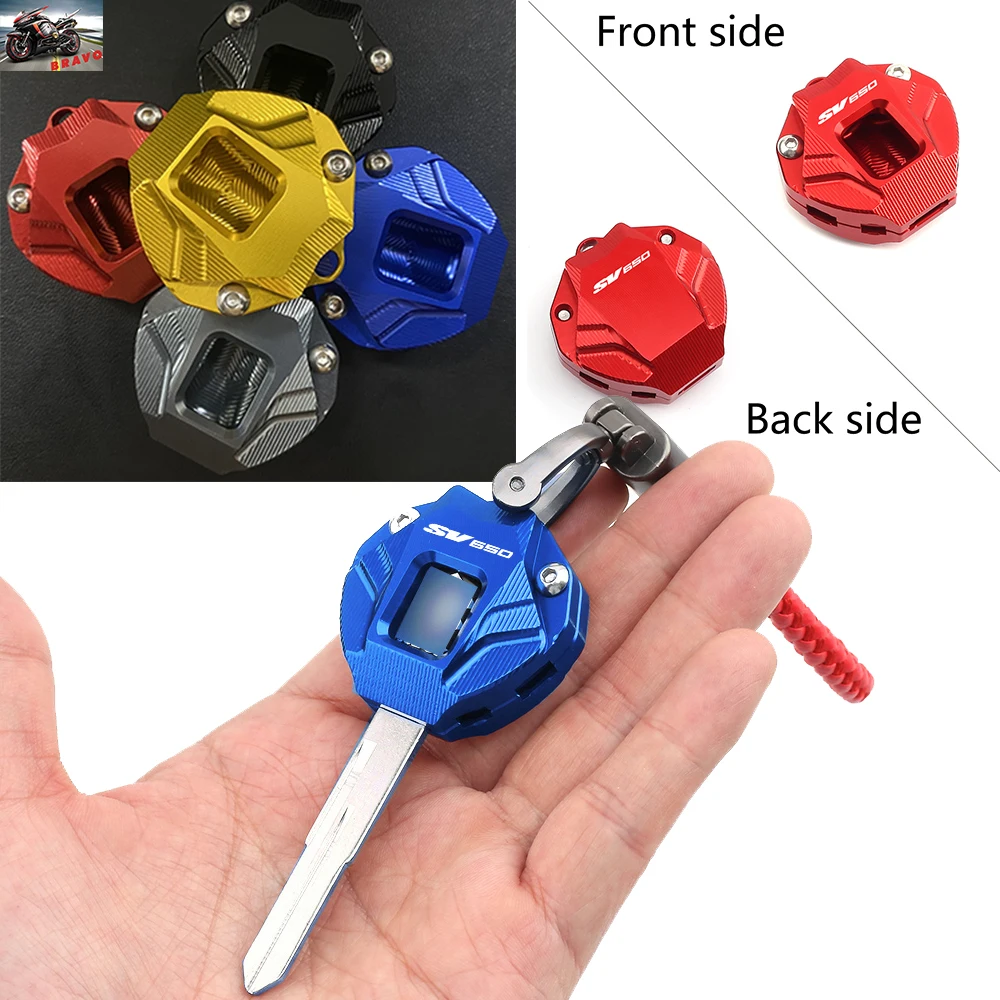 

Logo For SUZUKI SV650 S SV 650 SV650S Motorcycle Key Ring Case Accessories Key Cover Protection Shell Embroidery Keychain