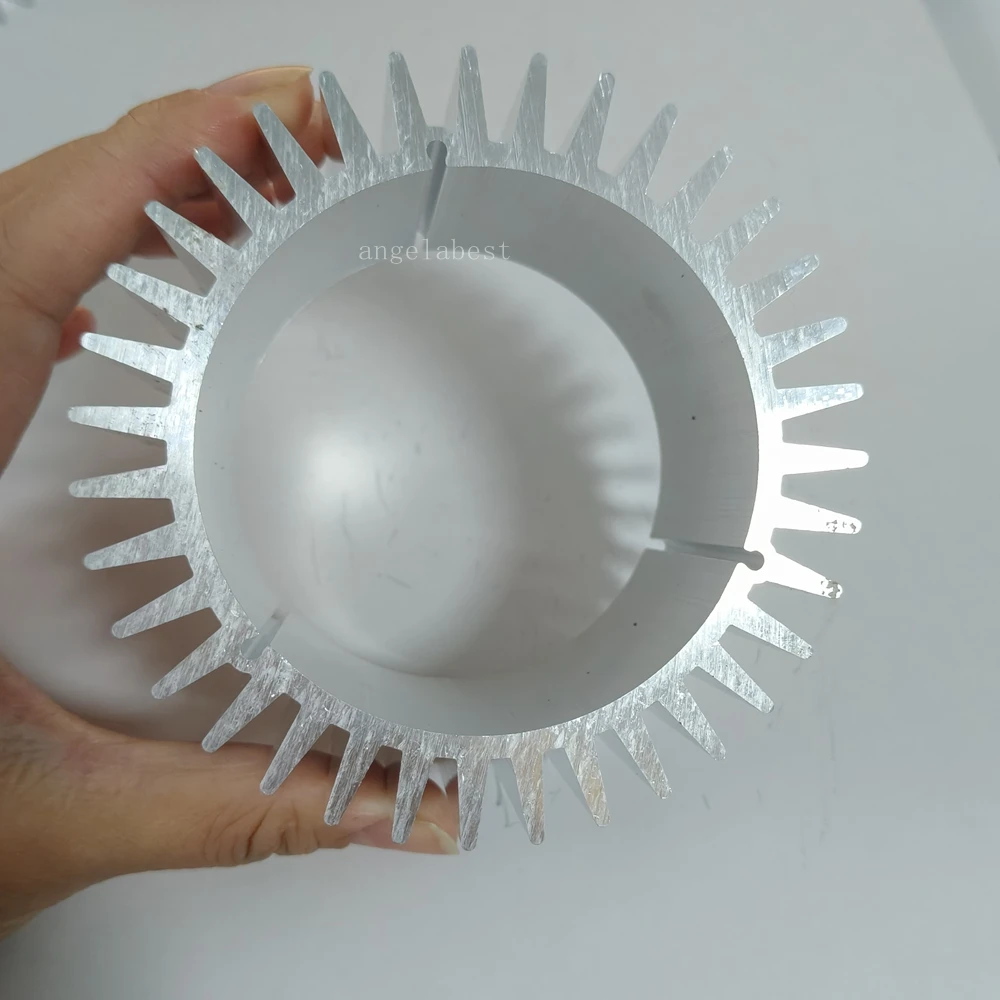 99x70mm 10mm to 100mm Long Round LED Heatsink Aluminium Heat Sink Radiator Household Lamp Radiator Replaceable Customize