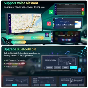 Imagebon 11.3 ′ ′ 4K ADAS كاميرا مرآة الرؤية الخلفية اللاسلكية CarPlay & Android Auto Recording 3 قنوات داش كام GPS الملاحة DVR أعلى 8 مبيعات GSM GPS كاميرا السيارة - No6