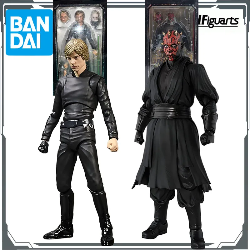 

Bandai Original Action Figure S.H.Figuarts LUKE SKYWALKER&DARTH MAUL Action Figure Toys for Boys Gift Collectible Model