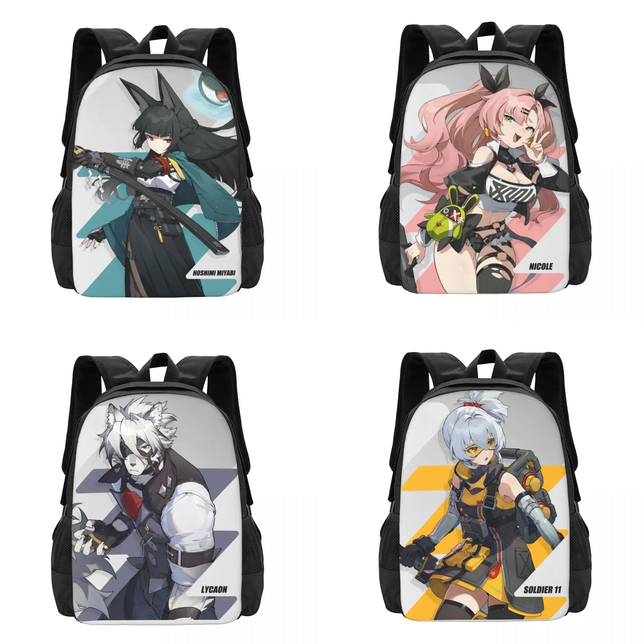 Anime Game Zenless Zone Zero ZZZ Travel Laptop Backpack, Business College School Computer Bag Gift for Men & Women