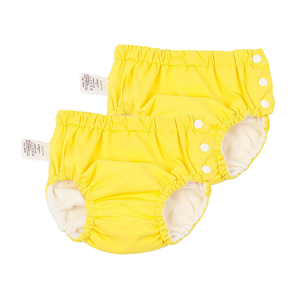 

Baby Swimwear Baby Swimming Pants Adjustable Washable Waterproof Diaper Pants for Baby Girl Boy (Yellow 90cm)